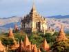 Panoramic View of Buddist Pagodas